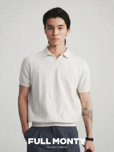 Spring Summer Flower Grey Polo Shirt Short Sleeve