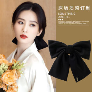 Black Large Butterfly Knot Hair Clip for Women High-End Fashionable Horse Tail Hair Accessories Japan and South Korea Style