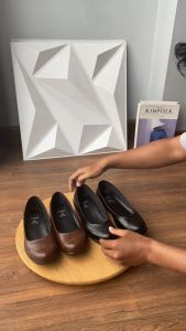 Vidha Sepatu Wanita Flat Kulit Alisya Flat Shoes PV200 (Hitam)