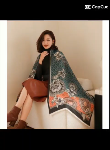 Khăn choàng dạ họa tiết - 2025