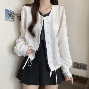 AIYITI | Chic High-quality Fake Two-piece Fashionable Plus Size Womens Cardigan