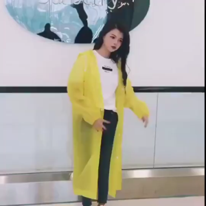 EVA Raincoat Transparent Adult Raincoat Raincoat Disposable Raincoat Portable Adult Raincoat