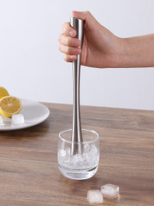 Ice Crushing Stick Integrated Stainless Steel Fruit Mash Lemon Press Juice Handy Gadget Milk Tea Juice Bartending Rolling Hammer