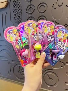 Funism | Cute Pony Water Sound Bell Cartoon Animal Phone Rope Keychain Backpack Wallet Earphones Car Decoration Acg Pendant Holiday Gift