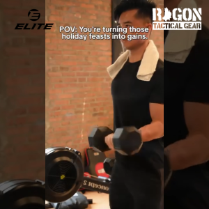 Elite Hex Rubber Dumbbell 25–50lbs Heavy-Duty Cast Iron Rubber Coated for Home Gym Fitness Train 1pc