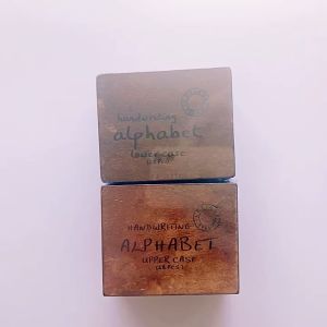 New Retro Alphanumeric Diary Stamp: Creative DIY Wooden Stamp