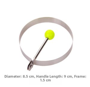 MOMIAN | Stainless Steel Egg Fryer Mold Heart & Round Shape Non-Stick