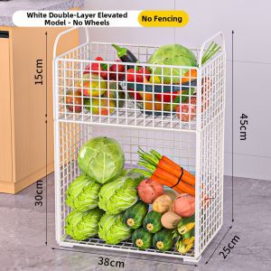 Kitchen Organizer Trolley Multilayer Storage Rack