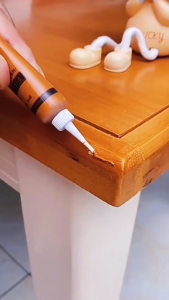 SK-C1434 Dempul Tusir Krim Cat Pewarna Pinggiran / Pasta Pengisi Nat Resin Penambal Furnitur