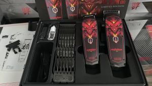 Madeshow D2 Professional Trimmer 7200 RPM DLC Titanium Blade Ultra-Sharp Mens Sideburn Trimmer Digital Pattern Styling Sculpting Clipper