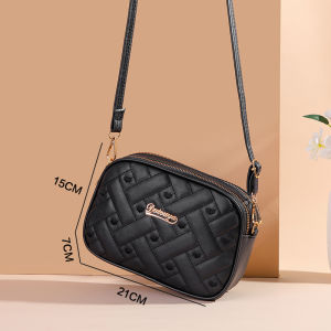 ใหม่ 2024 ผู้หญิง กระเป๋าสะพายข้าง ลำลอง กระเป๋าสตางค์มือถือไหล่เดี่ยวกระเป๋าสี่เหลี่ยมเล็กสําหรับคุณแม่วัยกลางคน ทันสมัย สไตล์เกาหลี