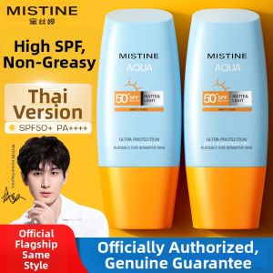 Mistine | Mistine Facial Sunscreen Cream Male Female Full Body Small Yellow Hat Isolation Facial Makeup Beauty Skincare Products