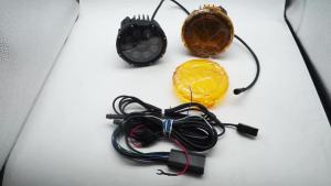 Motorcycle Dynamic Fog Light Spot Lights White Amber Flashing decorative Auxiliary Lamp For BMW R1200 GS LC Adventure
