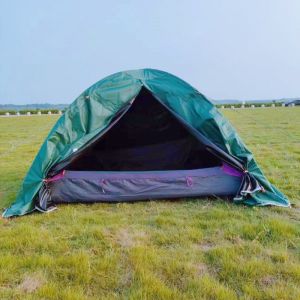 Outdoor Fishing Tent Rainproof Cover Jacket Black Glue Windproof Waterproof Sunscreen Warmth Light Blocking Double Person Tent