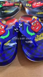 Sandal Jepit Karet Anak Laki Cowok Usia 1-7 Tahun TK SD Karakter Mobil Cars FU LAI DENG 058 24-29