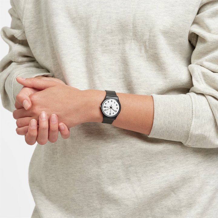 Swatch Gent ONCE AGAIN GB743 Black Silicone Strap Watch Lazada PH