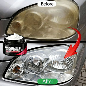 Car Headlight Restoration Kit - Renew Yellow Hues Scratch & Blur Repair Restore Brightnes to Both Front & Rear Headlamp Polish