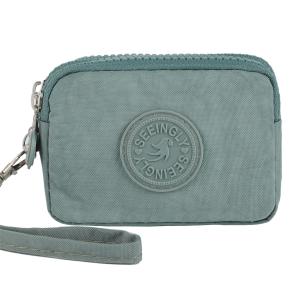 Women Three Layer Wallets Nylon Coin Purse New Korean Large Capacity Portable Oxford Cloth Coin Wallet Waterproof Portable Bag