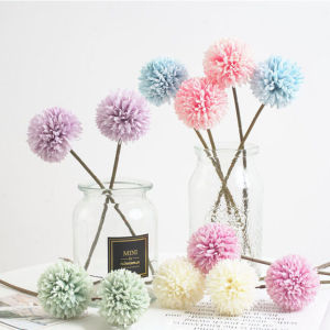 1pc Artificial Plants Dandelion Bouquet Vases for Home Decor Wedding Decorative Fake Flowers Needlework Ornamental Flowerpot
