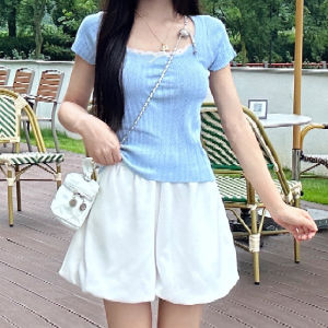 NIANDAIJINGDIAN | Stylish High-Waist Slimming Shorts A-Line Design