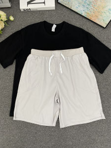 Quần Short Thể Thao Ice Silk Màu Xám Nhạt Cho Nam Mùa Hè Chạy Bộ Thể Dục Quần Bóng Rổ Quần Dài Đến Giữa Bắp Chân