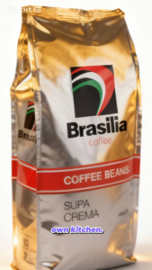 Carton Deal - Brasilia Coffee Beans Espresso Supa Crema 1kg x 4 units Roasted Whole Arabica Coffee Beans