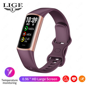 LIGE | LIGE Fitness Tracker Heart Rate Blood Oxygen Blood Pressure Temperature Sleep All Day Health Monitoring Womens Smartwatch