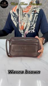 Clutch Bag Men Leather Handcarry Bag Clutch Leather Bag