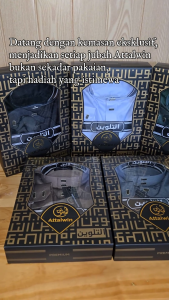 Attalwin - Gamis Jubah Pria Polyester Import Umroh Haji Tangan Manset JP056