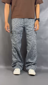 CELANA CARGO GOMBRANG LEOPARD LORENG MACAN PANJANG SKENA