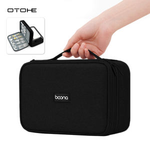 OTOHE Digital Storage Bag Travel Organizer Double Layer Large Capacity Electronic Gadget Bag USB Cable Storage Bags Large Cable Organizer Bag Accessories U Disk Hard Drive Accessories Storage Bag