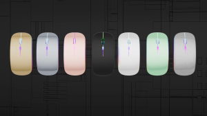 Meewoo Mouse Wireless Bluetooth Mouse Rechargeable Mouse Silent with Backlit Bluetooth 5.1 & USB 2.4GHz for PC Laptop Tablet Phone Android