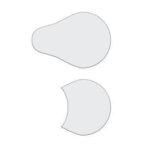YOMDID 2pcs Transparent PET Template Mini Coin Purse DIY Template Minimalist Design Sturdy Sewing Template
