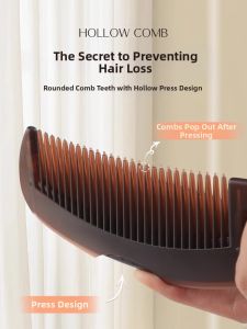 Third And Fourth Generation Energy Comb Hollow out Oil Absorbing No Rinse Hair Cleaning Shampoo Anti Dandruff Massage Comb