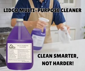 Lidco Multi-Purpose Heavy Duty Cleaner | Liquid Degreaser & Stain Remover for Kitchen Bathroom Floors & Industrial Tools