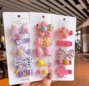 JEPIT RAMBUT 5pcs!! HARGA GROSIR!! Jepit rambut anak jepit cantik jepit import anak sekolah