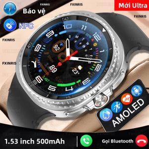 Đồng Hồ Thông Minh Ultra Smart Watch 8 Dành Cho Nam Theo Dõi Sức Khỏe Gọi Bluetooth 100+ Chế Độ Thể Thao Chống Nước IP68 Màn Hình AMOLED 1.53 Nâng Cấp Từ 7