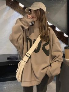 SUSHOUWANGE | Round Neck Mid-Length Loose Sweater for All Seasons
