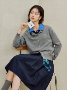 INMAN | Áo Cardigan Dệt Kim Thêu Rộng