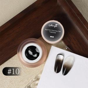 Ombre Black White Peach Cushion Patting Gel Polish Gradient Nail Art Drawing Liner French Style Pat Pat Gel for Nail Decoration