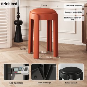 Soft Cushioned Luxury Stacking Round Stool