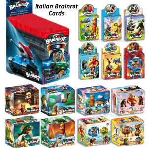 288/150/24PCS Italian Brainrot Game Collection Cards Set Tralalero Tralala Card Tungtungtungsahur Anime Characters Cards Gift