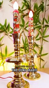 Đèn Bàn Thờ Lư Đồng Bằng Nhựa Lư Cầy Để Bàn Thờ Ông Bà Gia Tiên Sử Dụng Đèn Qủa Nhót Dễ Dàng Thay Bóng