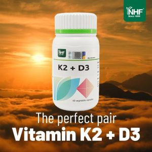 NHF Vitamin K2 + D3 Bone Strength Calcium Absorption Heart Support | 10/60 Capsules
