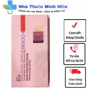 CHÍNH HÃNG -Kem Nền Chống Nắng BIIG0 Sun Protection SPF60 Hàn Quốc 80m