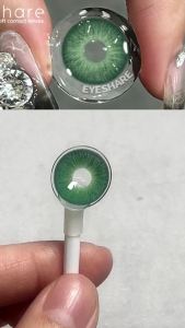 Kính Áp Tròng Màu EYESHARE Green Series 1 Cặp Dùng Hàng Năm Tự Nhiên Nhiều Màu Sắc Chất Liệu HEMA.
