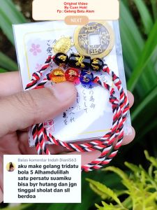 Cuan Hoki Gelang Aura Rezeki Mantra Naga Hitam Emas Gelang Hoki Keberuntungan Pria & Wanita Bisa COD