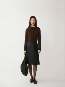 ICICLE | Winter Short Heavy Satin Cotton Blend Skirt