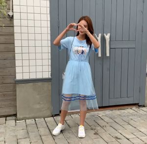 DRESS WANITA KOREA KEKINIAN 9900 IMPORT BAHAN HALUS (BAJU DAN ROK)