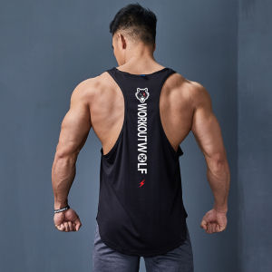 WORKOUT WOLF | Sleeveless Training Vest Men Fitness Shirt